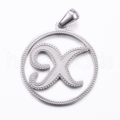 304 Stainless Steel Pendants STAS-K162-077P-1