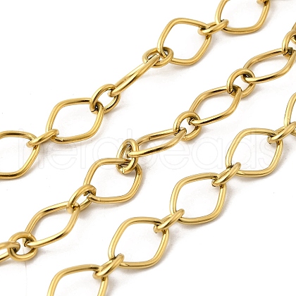 304 Stainless Steel Oval Link Chains CHS-C018-02B-G-1