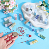 SUNNYCLUE 95g 19 colors 11/0 Two Cut Round Hole Glass Seed Beads SEED-SC0001-24-3