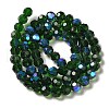 Electroplate Transparent Glass Beads Strands EGLA-A035-T10mm-L10-2