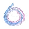 Transparent Painted Glass Beads Strands DGLA-A034-T1mm-A08-5