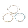 Glass Beaded Bracelets BJEW-JB10218-01-4
