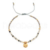 Natural Stone Braided Bead Bracelet FR2657-3-1