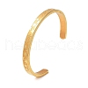 Ion Plating(IP) 304 Stainless Steel Star Cuff Bangles BJEW-F464-G-01-2