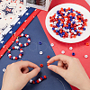 SOFPLATE 800Pcs 4 Colors Opaque Plastic Beads KY-SP0001-05-3