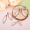 Transparent Resin Light Rose Rhinestone Pendants Set RESI-TAC0002-47A-6