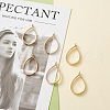 Rack Plating Alloy Teardrop Open Back Bezel Pendants PALLOY-TA0001-09G-5