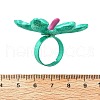 Adjustable Alloy Flower Finger Rings for Women RJEW-B124-01D-3
