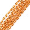 Glass Beads Strands GLAA-R026-8x4mm-09-1