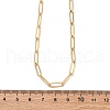 304 Stainless Steel Paperclip Chain Necklaces NJEW-U026-12G-7