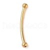 304 Stainless Steel Curved Tube Beads STAS-M061-04G-1