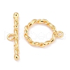 Rack Plating Brass Toggle Clasps KK-B036-15G-2