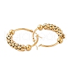 Ion Plating(IP) 304 Stainless Steel Hoop Earrings for Women EJEW-P279-17C-G-2