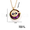 Vintage Sparkling Rhinestone Evil Eye Pendant Necklaces YZ2067-9-1