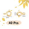 Unicraftale 40Pcs Brass Spring Ring Clasps KK-UN0002-74-4