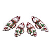 Christmas Theme Epoxy Resin Pendants X1-RESI-TAC0021-99E-2