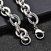 304 Stainless Steel Cable Chain Bracelets for Women BJEW-Q050-01C-P-4