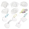 40Pcs 5 Style Acrylic Transparent Blank Pendants DIY-CJC0002-011-2