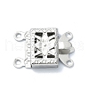Non-Tarnish 304 Stainless Steel Box Clasp STAS-Q318-04P-1