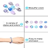 10 Styles Transparent Spray Painting Crackle & Glass Pearl Glass Beads GLAA-YW0003-54-6