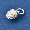 925 Sterling Silver Pinecone Charms STER-D306-07S-3