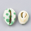 Printed Cowrie Shell Beads X-SHEL-S274-03C-2