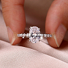 925 Sterling Silver Micro Pave Cubic Zirconia Finger Rings for Women KK5003-4-2