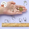 DIY Blank Dome 304 Stainless Steel Open Cuff Rings Making Kit DIY-YW0008-56-4