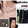 25Pcs Heart Natural & Synthetic Gemstone Pendants PH-G-G755-01-7