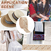 FINGERINSPIRE 10 Yards Ethnic Style Embroidery Polyester Ribbons OCOR-FG0002-24D-6