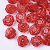 Transparent Spray Painted Glass Beads X-GLAA-T013-01-A03-1