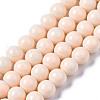 Baking Painted Glass Round Bead Strands DGLA-Q020-8mm-17-1