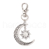 Moon & Sun Alloy Pendant Decorations HJEW-JM01596-03-1
