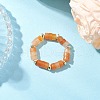 Hematite Beads & Natural Natural Red Aventurine Finger Rings for Women RJEW-JR00873-01-1