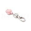 50Pcs Pink Turtle Dyed Synthetic Turquoise Pendant Decorations HJEW-JM03226-4