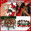 SUNNYCLUE 1200Pcs 4 Colors Christmas Themed Opaque Acrylic Beads MACR-SC0001-41-5