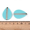 Opaque Resin & Wood Pendants RESI-T057-47A-3