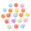 Opaque Acrylic Beads MACR-YW0001-18F-7