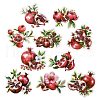 10Pcs Fruit PET Self-Adhesive Stickers DIY-K074-08B-2
