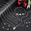 SOFPLATE DIY Brass Curb Chains Bracelet Necklace Making Kit DIY-SP0001-11S-5