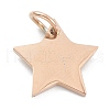 (Defective Closeout Sale: Scratches)304 Stainless Steel Charms STAS-XCP0001-35-4