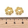 Star Brass Micro Pave Cubic Zirconia Bead Caps KK-K300-05C-G-3