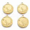 Ion Plating(IP) 201 Stainless Steel Pendants STAS-N098-188LG-2