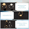 Unicraftale 304 Stainless Steel Cuff Pad Ring Settings STAS-UN0025-85-4