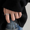 Special-Interest Fashionable 925 Sterling Silver Cuff Rings FS-WGFEF2C-01-5