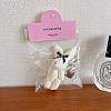 Cute Fluffy Wool Rabbit Keychain PW-WGFE0BE-04-1