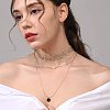 Beebeecraft 4Pcs 4 Style 925 Sterling Silver Box Chain Extender STER-BBC0007-17G-5