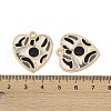 Rack Plating Alloy Enamel Pendants FIND-I038-08-4