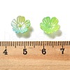 Gradient Color Acrylic Bead Caps OACR-Z028-01C-3