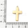 304 Stainless Steel Rhinestone Pendants STAS-L022-085G-07-3